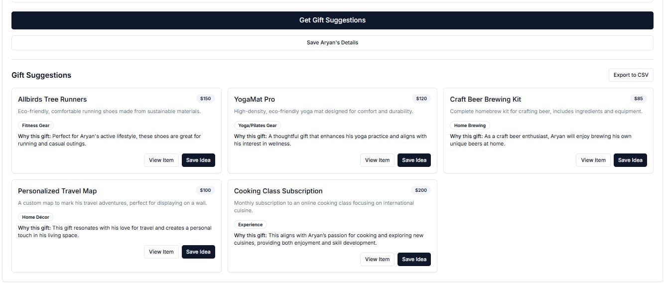 Free AI Gift Suggestion Tool