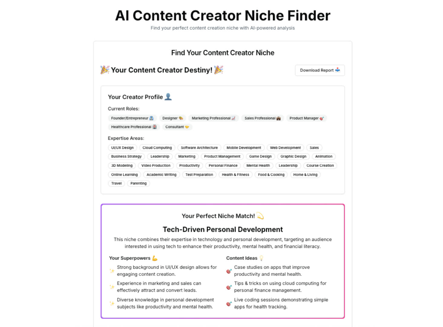 AI Niche Finder